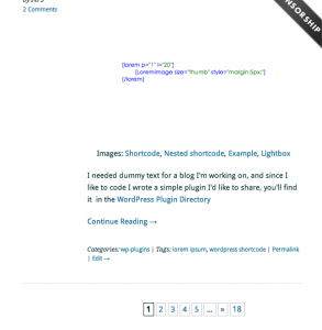 Positioning WP-PageNavi on a wide screen